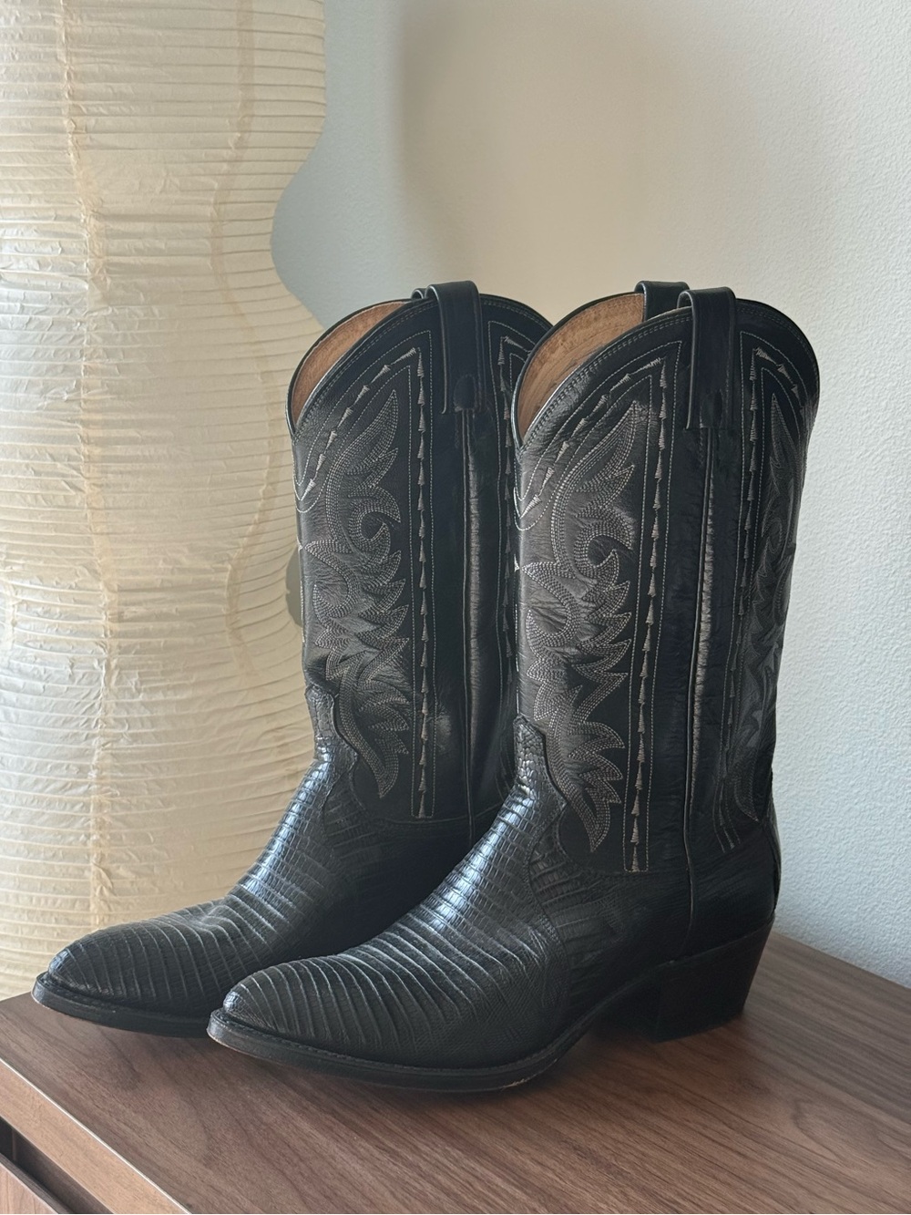 Dan Post Black Western Cowboy Boots
